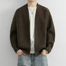 Jaxmeria Retro-style Loose-fit Casual Chic Versatile Knit Sweater Cardigan